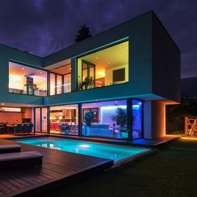 LED RGBW Kúpeľňový stmievateľný pásik LED/7,5W/12V IP65 3m Wi-Fi Tuya