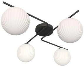 Stropné svietidlo VESPA 4xE14/10W/230V čierna/biela