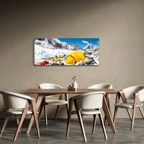 Obraz - Kempovanie v horách (120x50 cm)