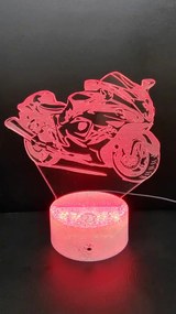 3Dmix 3DL-SMRT023 – 3D LED nočná lampa - Motocykel (Smart)