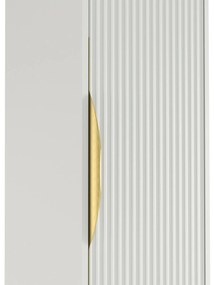 Závěsná koupelnová skříňka Avila 38 cm bílá/zlatá