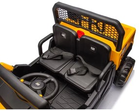 Elektrické autíčko CAT 60W/7500 mAh žltá/čierna + DO