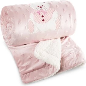 Detská deka Pierre Cardin BABY 4 ružová / biela