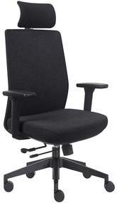 Otočné kreslo Prospero Látka čierna