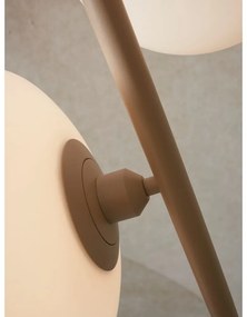 Krémovobiela stojacia lampa so skleneným tienidlom (výška 161 cm) Sapporo – it's about RoMi
