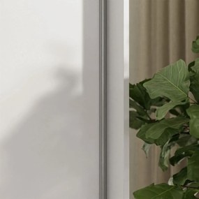 Šatníková skriňa s posuvnými dverami DIANA  biela  250 cm