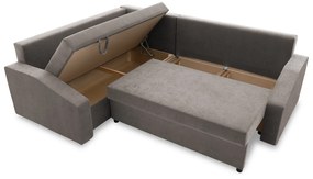 Rohová rozkladacia sedacia súprava GRANDE PLUS - color mikro Ľavá Sivá