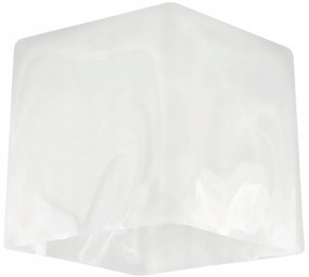 BERGE LED závesné stropné svietidlo, drevený trám, 2xE27, Luster Milk Cube