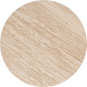 Okrúhly konferenčný stolík Novula 45 cm - travertín
