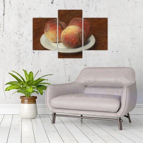 Obraz - Henri Fantin-Latour, Three Peaches on a Plate, reprodukcia (90x60 cm)