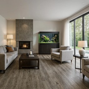 Beaulieu International Group, PVC podlaha - lino Domo 2153, na mieru, šíře 2m,3m,4m, šedá, bez podkladu, kuchyňa