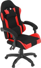 Herná stolička čierna / červená KA-R209 RED