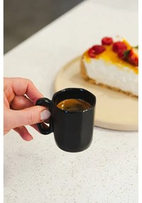 Čierne hrnčeky na espresso z kameniny v súprave 2 ks 80 ml Fuori – Vialli Design