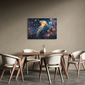 Sklenený obraz - Magická medúza (70x50 cm)