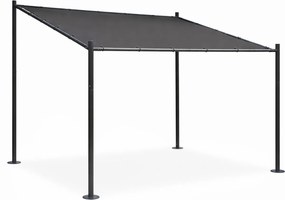 Zahradní pergola Lowa 3x3 m šedá/černá