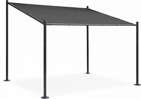 Zahradní pergola Lowa 3x3 m šedá/černá