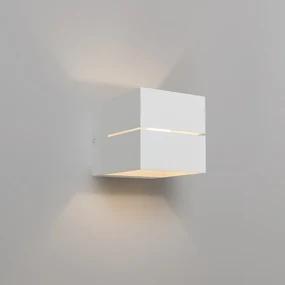 Moderná nástenná lampa biela 9,7 cm - Transfer Groove
