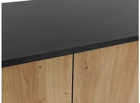 TV stolík/skrinka Oksawi 2K1D, Farby: čierna / dub artisan