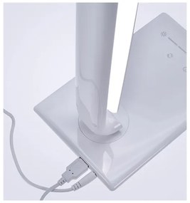 Solight WO37-W - LED stolná lampa stmievateľná USB konektor LED/12W/230V biela