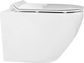BPS-koupelny Závesná WC misa so SoftClose sedadlom HYD-4191, biela