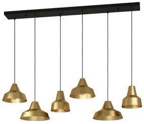 Eglo 390017 - Luster na lanku SAVARNA 6xE27/40W/230V zlatá