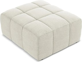 Béžová podnožka z textílie buklé Aloha – Makamii