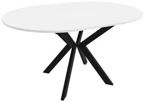 Rozkladací jedálenský stôl Ulania 100, Farby: čierna / mramor bianco