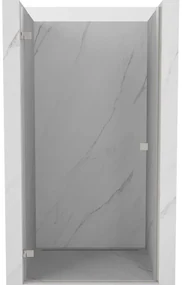 Mexen, Mexen Lunar-B Otočné ľavé sprchové dvere 90 cm, transparentné, brúsený nikel - 832-090-000-97-00-L