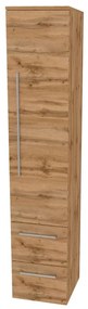 Mereo, Mereo Bino, kúpeľňová skrinka vysoká 163 cm, pravá, Multidecor, Dub Wotan, MER-CN698DWOT