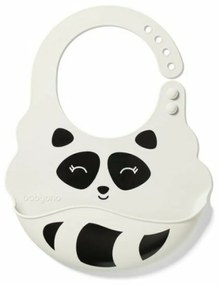 BabyOno Podbradník silikónový - Lemur, sivá, 6 m+