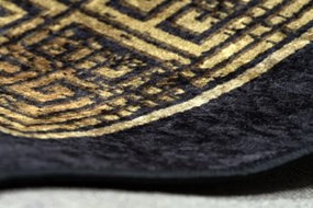 Koberec MIRO 51223.806 rám / grécky, čierny / zlatý
