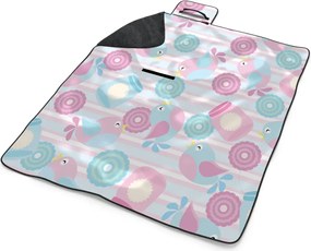 Sablio Plážová deka Roztomilé vtáčiky: 200x140 cm