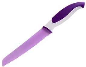 BANQUET Nerezový nôž na chlieb s nepriľnavým povrchom Symbio New, fialová 25LI008151V