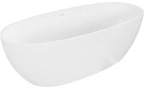 Mexen Torino, voľne stojaca vaňa z konglomerátu 175 x 78 cm, biela lesklá, 57271757810