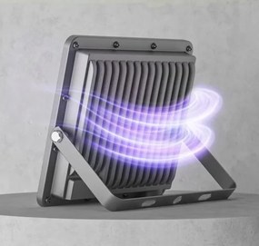 LED vonkajší reflektor LED/100W/230V 4500K IP65 sivý