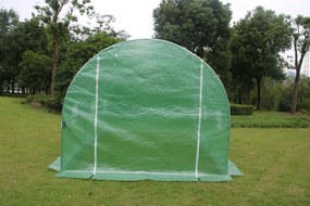 Bauerkraft Fóliový skleník 4x2,5x2 m 10 m² kovový rám UV fólia - zelený