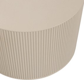 Béžový okrúhly konferenčný stolík ø 60 cm Sanne – WOOOD