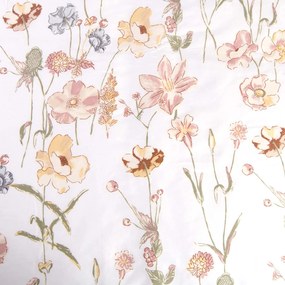 SATÉNOVÉ OBLIEČKY SATYNLOVE 180X200 CM, 2KS 70X80 CM KVETY