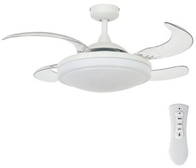 Fanaway 212980 - Stropný ventilátor EVORA 2xE27/15W/230V biela + DO FAN00051