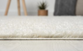 My Flair, AKCIA: 120x180 cm Kusový koberec My Shaggy creme, biela, chodba / predsieň