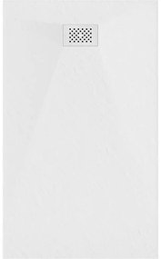 Mexen Hugo, obdĺžniková sprchová vanička SMC 140 x 90 cm, biela, biela krytka, 42109014-W