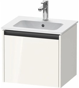 DURAVIT Ketho 2 závesná skrinka pod umývadlo, 1 zásuvka, 510 x 420 x 440 mm, biela vysoký lesk, K25061022220000