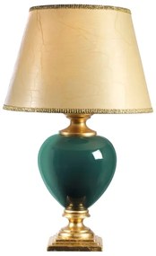 ONLI - Stolná lampa AMADEUS 1xE27/15W/230V 72 cm zelená/zlatá