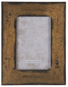 Bronzovo-hnedý fotorámček s patinou - 17 * 1 * 22 cm / 10 * 15 cm
