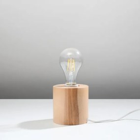 Sollux SL.0674 - Stolná lampa SALGADO 1xE27/60W/230V drevo