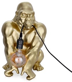 Dizajn lampa dekor zlatá GORILA