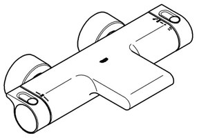 GROHE 34174001 - Termostatická vaňová batéria GROHTHERM 2000 172 mm lesklý chróm