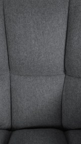 Barová stolička Damaso W - filc, biely rám - Sivá