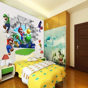 Veselá Stena Samolepka na stenu na stenu Hra Super Mario