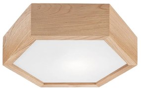 Stropné svietidlo OAK HEX 1xE27/60W/230V pr. 32 cm dub
